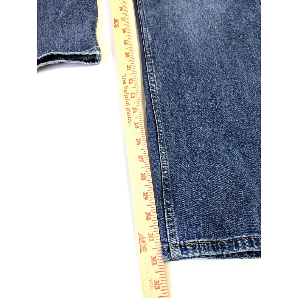 Levis 505 Regular Fit Straight Leg Jeans Mens 40x32 Medium Wash Blue Denim - Picture 6 of 6